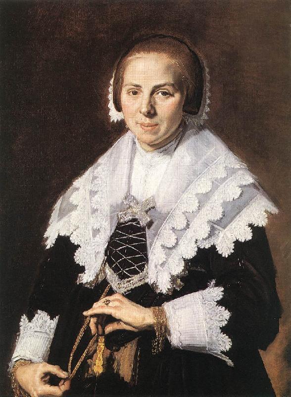 HALS, Frans Portrait of a Woman Holding a Fan China oil painting art